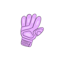 Hand drawing baseball glove for sport activity.