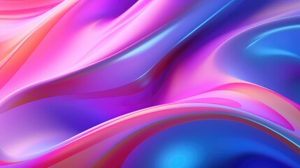 Holographic Neon Fluid Background