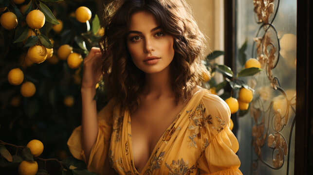 brown hair yellow dress 7 Dress ideas