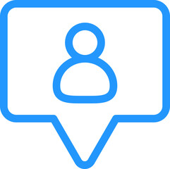 outline talk icon