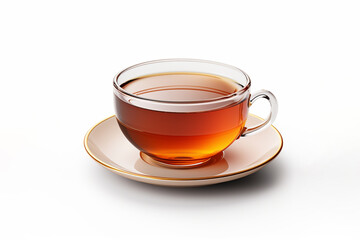 Cup of tea isolated on white, made by ai - Powered by Adobe