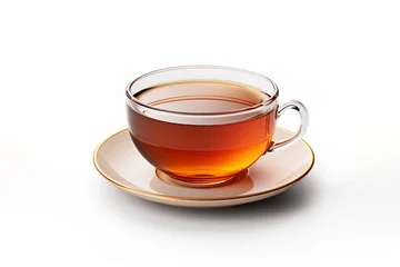 Poster Cup of tea isolated on white, made by ai © Rashid