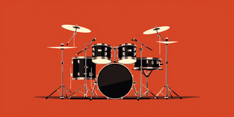 minimalist drum kit. 