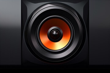 graphic of a modern minimalist speaker with sharp edges. Generative AI