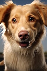 Fototapeta premium Cute puppy dog, Happy dog.
