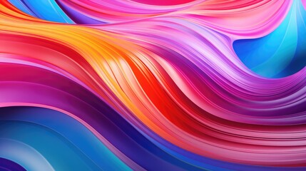 Waves of Bright Multicolored Chrome.