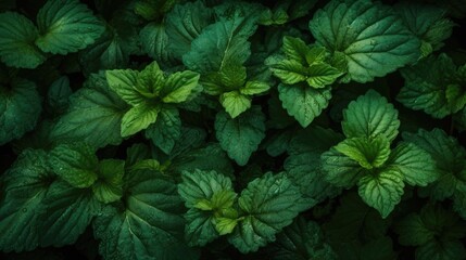 Fototapeta na wymiar Green folliage leafs