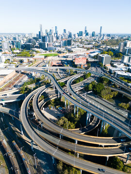 Bowen Hills Interchange in Brisbane Australia