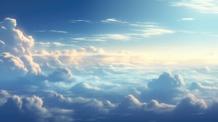 Naklejka na ściany i meble Cloudy Skies Background