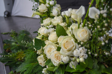 Décoration de fleurs pour un mariage