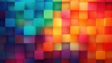 Abstract background with bright squares