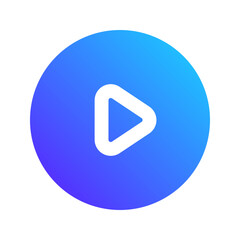 play gradient fill icon
