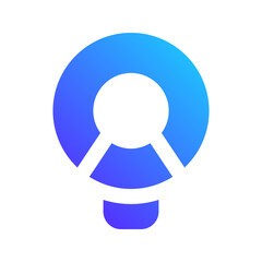 ring light gradient fill icon