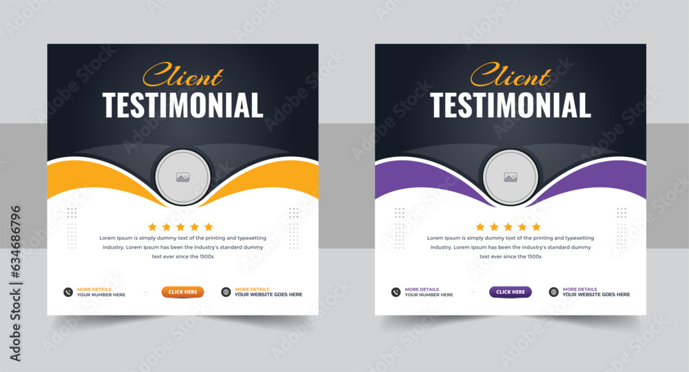 Canvas Prints client testimonials or customer feedback social media post design, company marketing review template layout - Canvas Prints