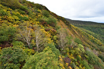 Climbing  Mount Adatara, Fukushima, Japan