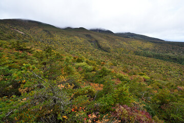 Climbing  Mount Adatara, Fukushima, Japan