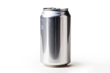 Aluminum can on white background, made by ai