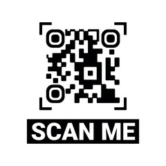 scan me barcode sign