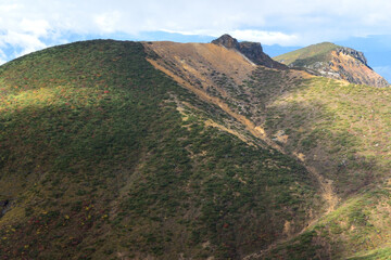 Climbing  Mount Adatara, Fukushima, Japan