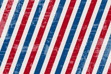 Retro red white and blue striped abstract background