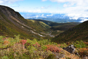 Climbing  Mount Adatara, Fukushima, Japan
