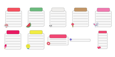 Schedule Note Label Set