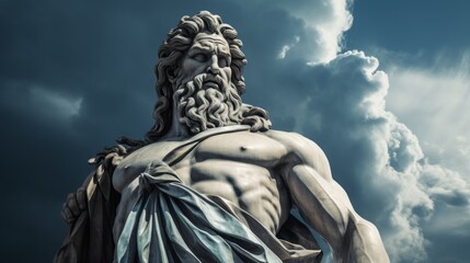 The greek god zeus.generative ai
