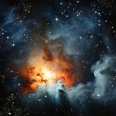 Naklejka premium Alien star systems and planets. Created with generative AI technology.
