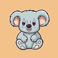 cute koala bear kawaii cartoon