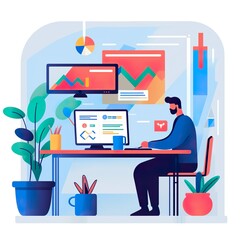 person working on laptop