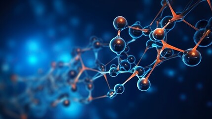 background with molecule