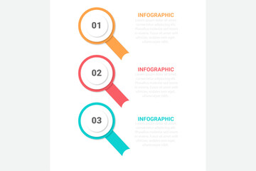 Flat timeline infographic template with shadow effect