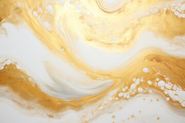 Background with gold waves and glitter, featuring delicate liquid marble painting.