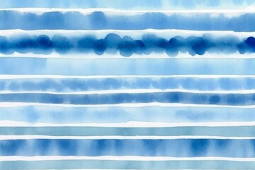 Watercolor Brush Strokes Аnd Dots Blue Color Watercolor Paper Texture Artificial Intelligence