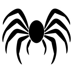 Black spider silhouette