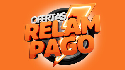 selo 3d ''ofertas relâmpago''
