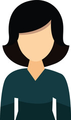 A female avatar vector art illustration