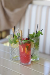 Iced Drinks cocktails iced coffee lemonade