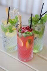 Iced Drinks cocktails iced coffee lemonade