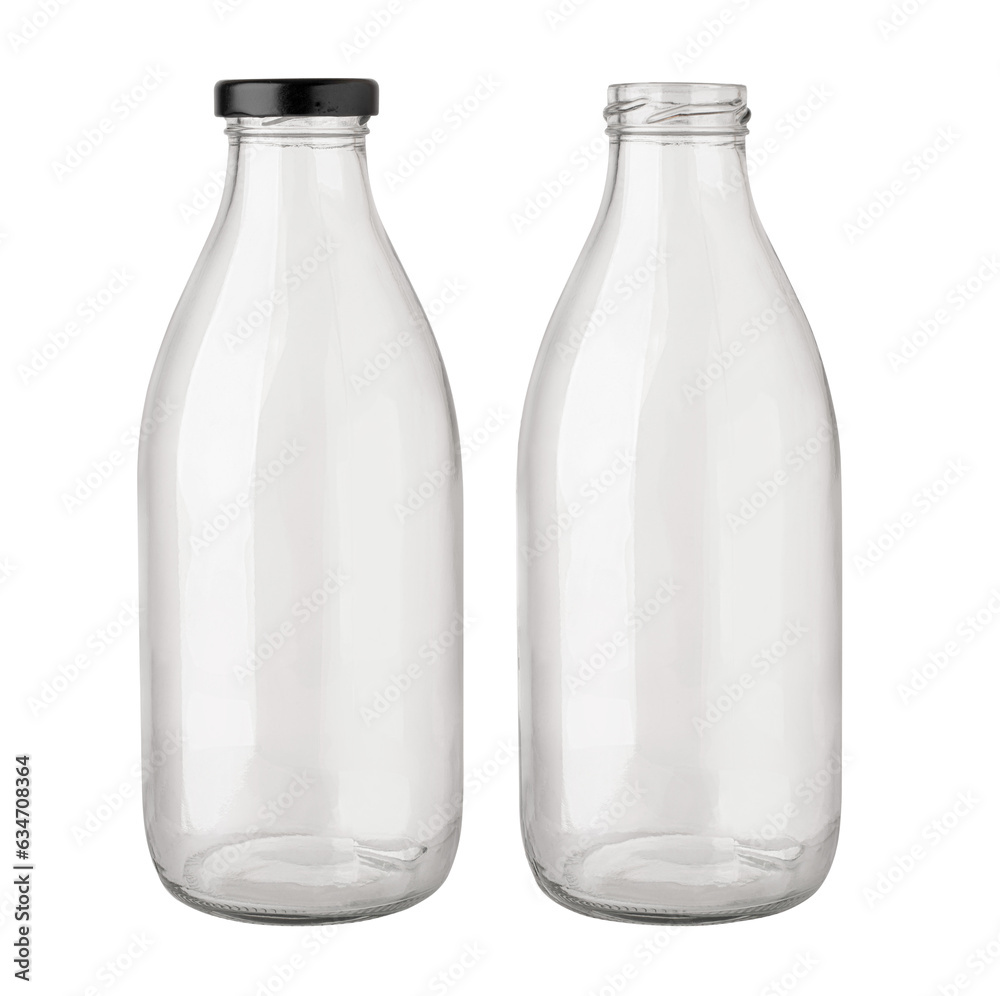 Canvas Prints empty milk bottle