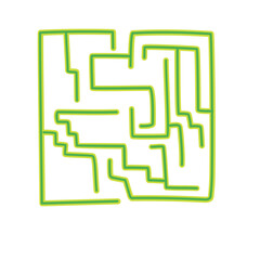square maze vector