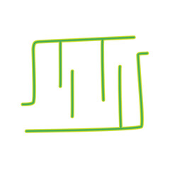 square maze vector