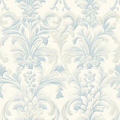 Bright luxury vintage seamless floral damask pattern.