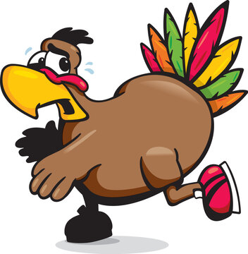 Running Thanksgiving Turkey