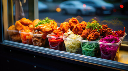 Vibrant Fried Chicken Assortment Lures Hungry Souls