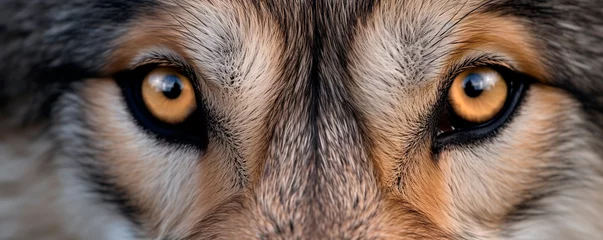 Fotobehang Wolf eyes close up © Мария Кривецкая