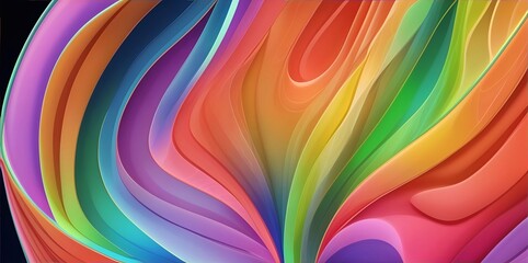 Glowing colorful abstract background. AI generated illustration