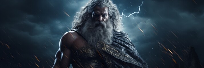 The greek god zeus.generative ai
