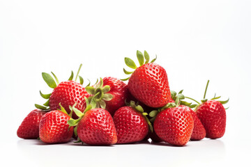 fresh strawberry isolated on white background