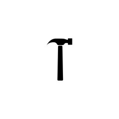 Hammer icon  isolated on white backgrounde